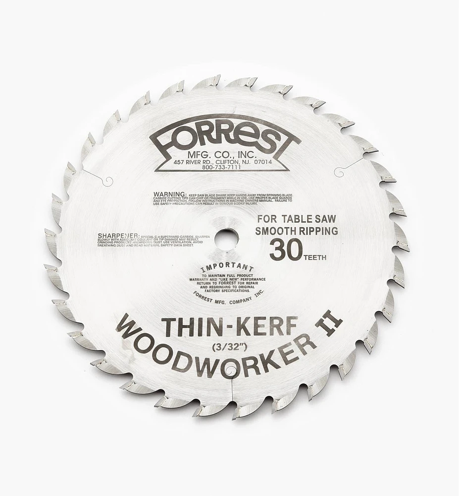 Forrest Woodworker Blades