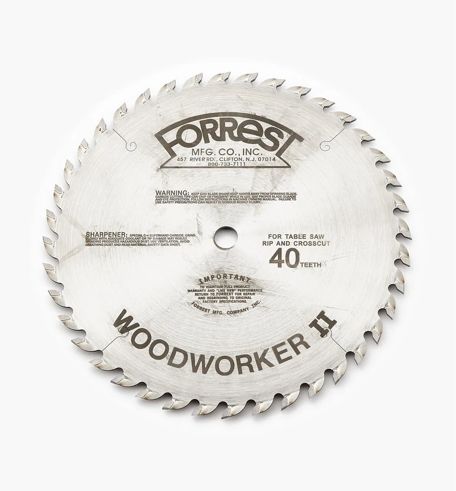 Forrest Woodworker Blades