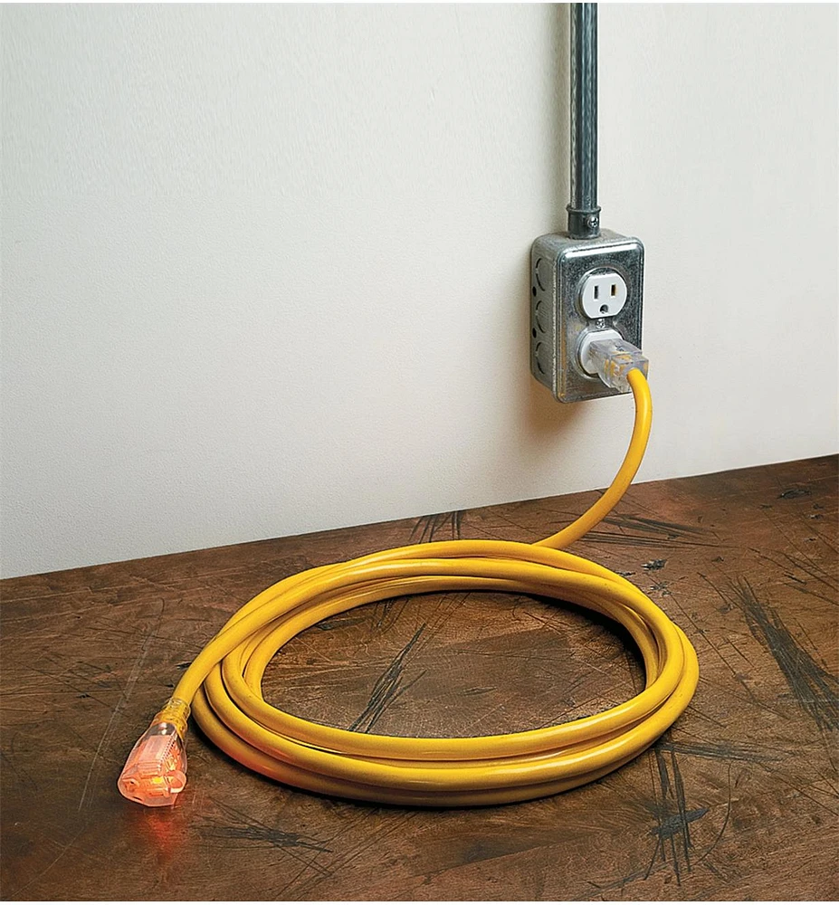 15' Heavy-Duty 12 Gauge Extension Cord