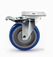 Heavy-Duty Polyurethane Swivel Locking Casters