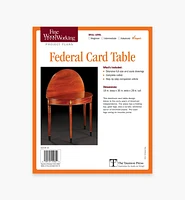 Federal Card Table Plan