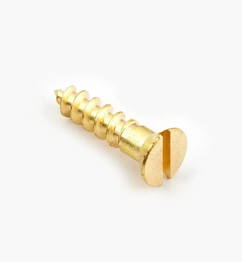 #12 Flat-Head Brass Screws