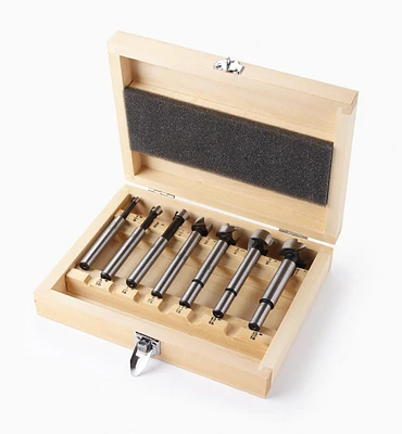 Set of Imperial HSS Forstner Bits with Wooden Box