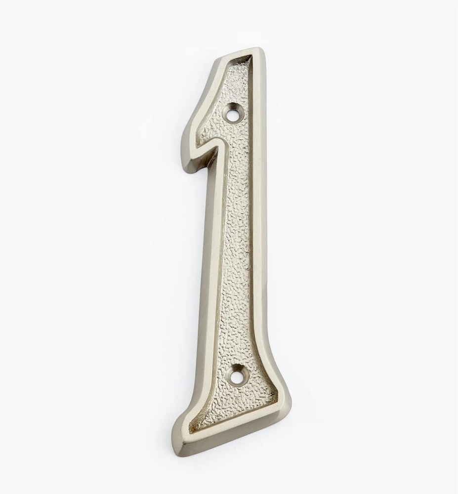 Italic Cast Brass House Numbers