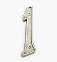 Italic Cast Brass House Numbers