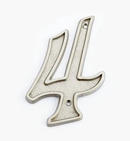Italic Cast Brass House Numbers