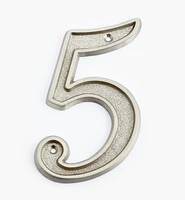 Italic Cast Brass House Numbers