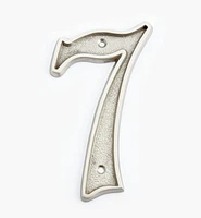 Italic Cast Brass House Numbers