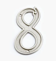 Italic Cast Brass House Numbers