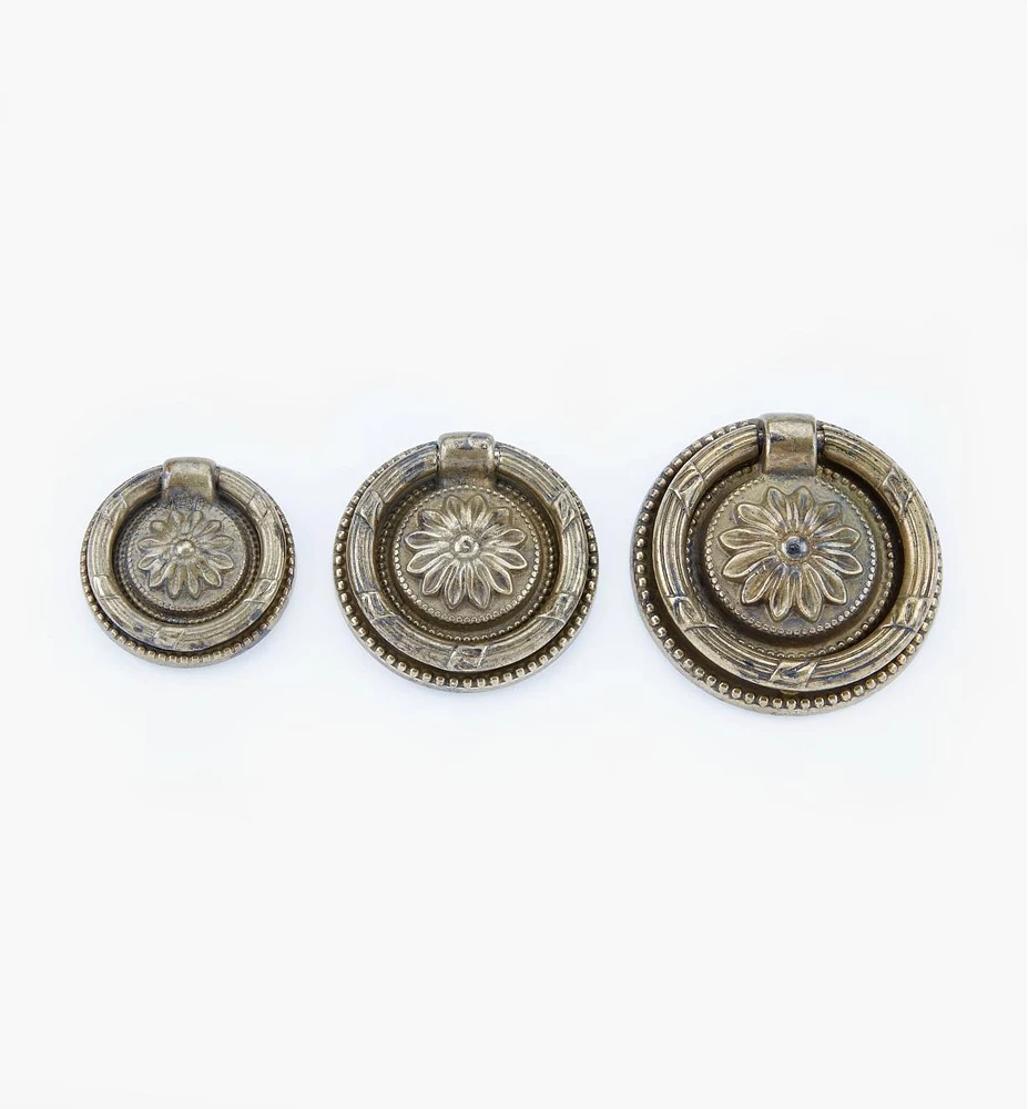 Louis XVI Old Brass Ring Pulls