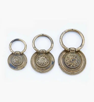 Louis XVI Old Brass Ring Pulls