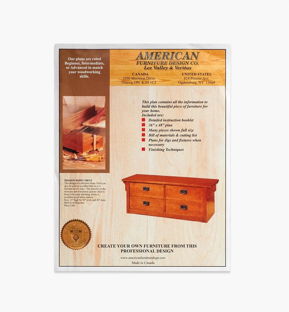 Mission Hope Chest Plan