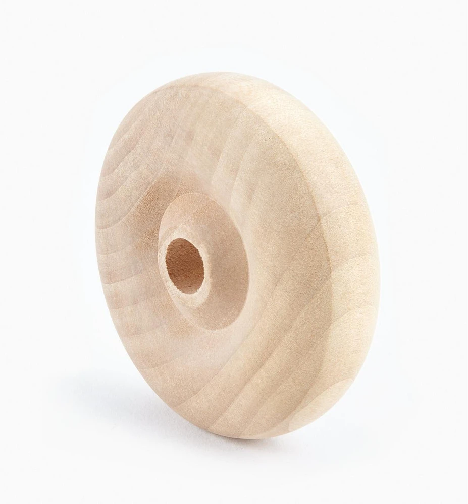 Thin Rounded Wooden Wheels for Toy Vehicles