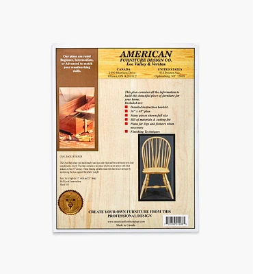 Oval-Back Windsor Chair Plan