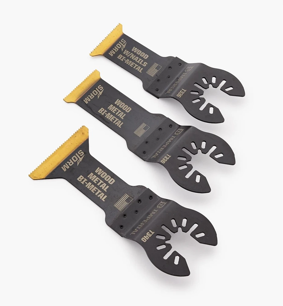 Oscillating Multi-Tool Titanium Nitride Coated Bimetal Cutters by Imperial Blades