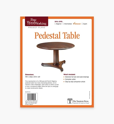 Pedestal Table Plan