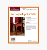 Porringer-Top Tea Table Plan