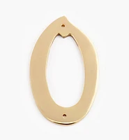 Script Cast Brass House Numbers