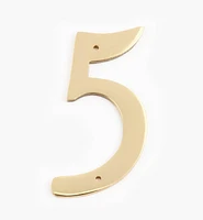 Script Cast Brass House Numbers