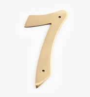 Script Cast Brass House Numbers