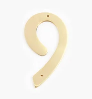Script Cast Brass House Numbers