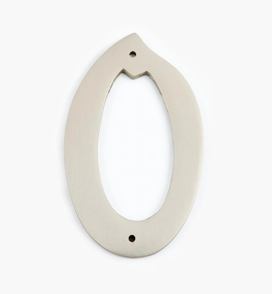 Script Cast Brass House Numbers
