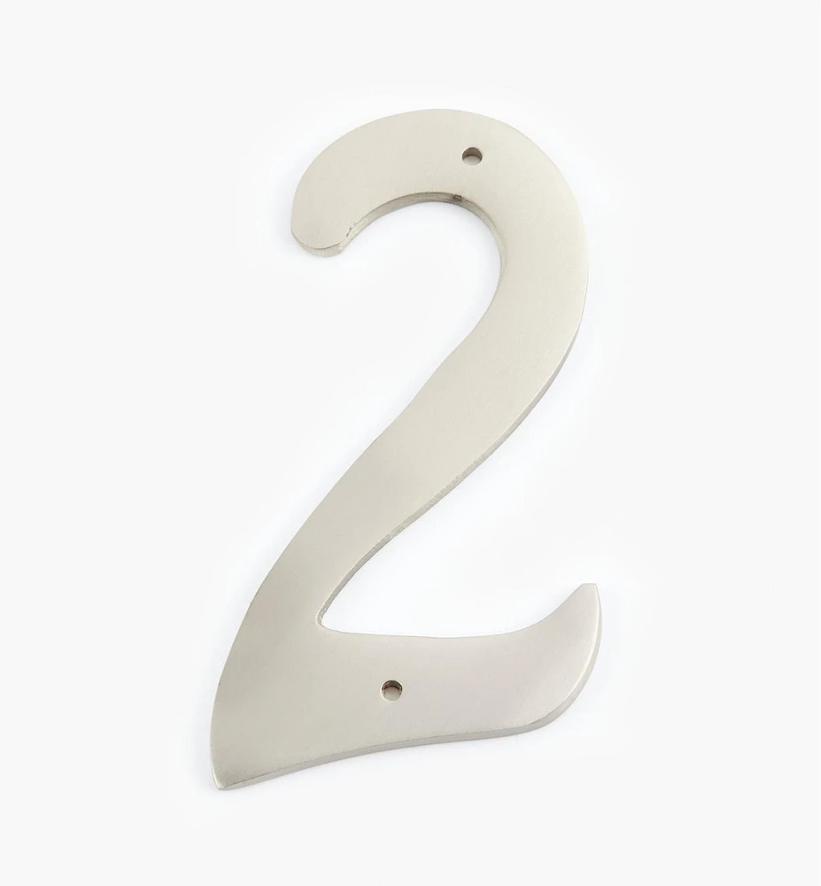 Script Cast Brass House Numbers