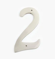 Script Cast Brass House Numbers