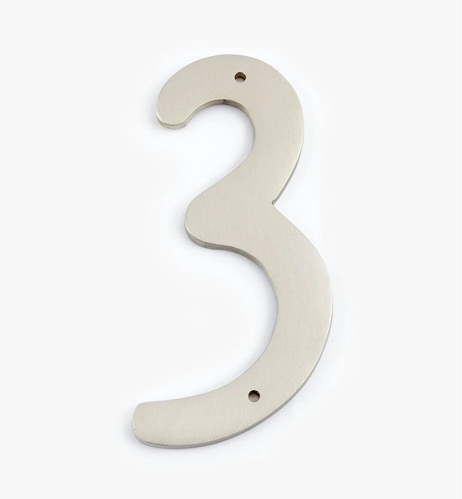 Script Cast Brass House Numbers