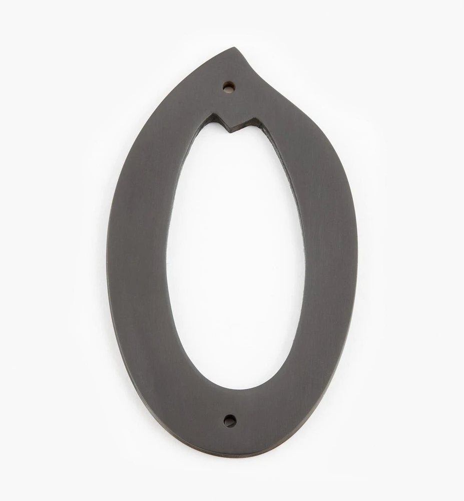 Script Cast Brass House Numbers