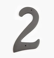 Script Cast Brass House Numbers