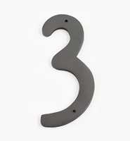 Script Cast Brass House Numbers