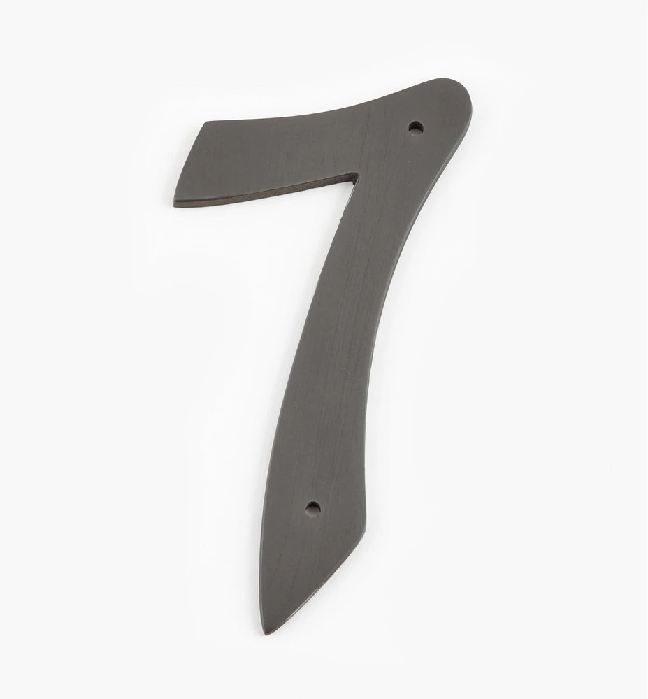 Script Cast Brass House Numbers