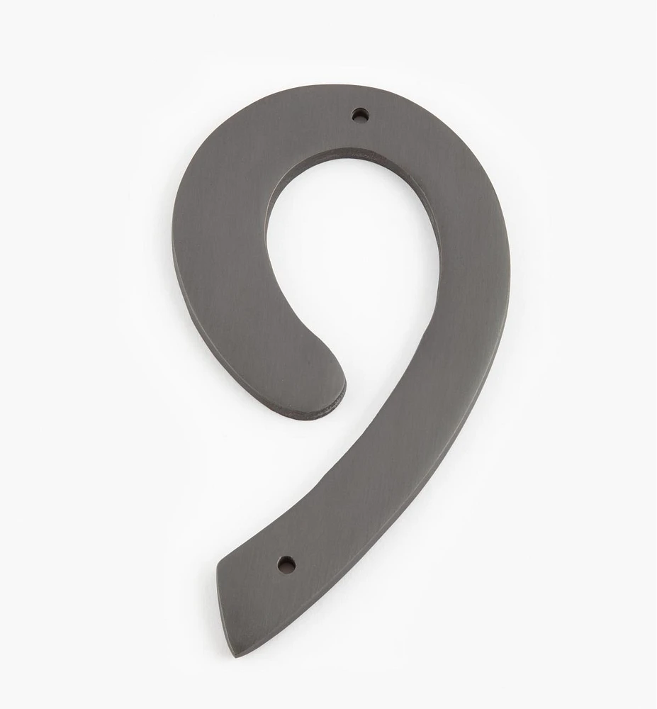 Script Cast Brass House Numbers