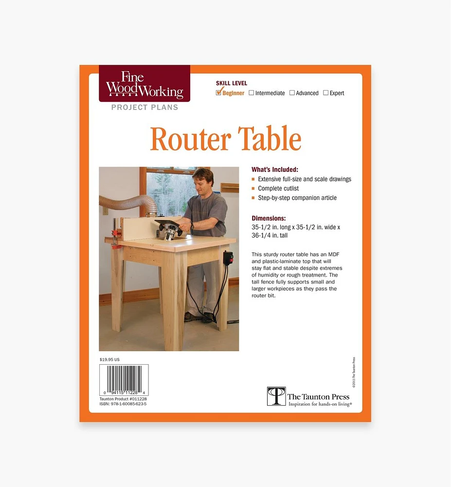 Router Table Plan