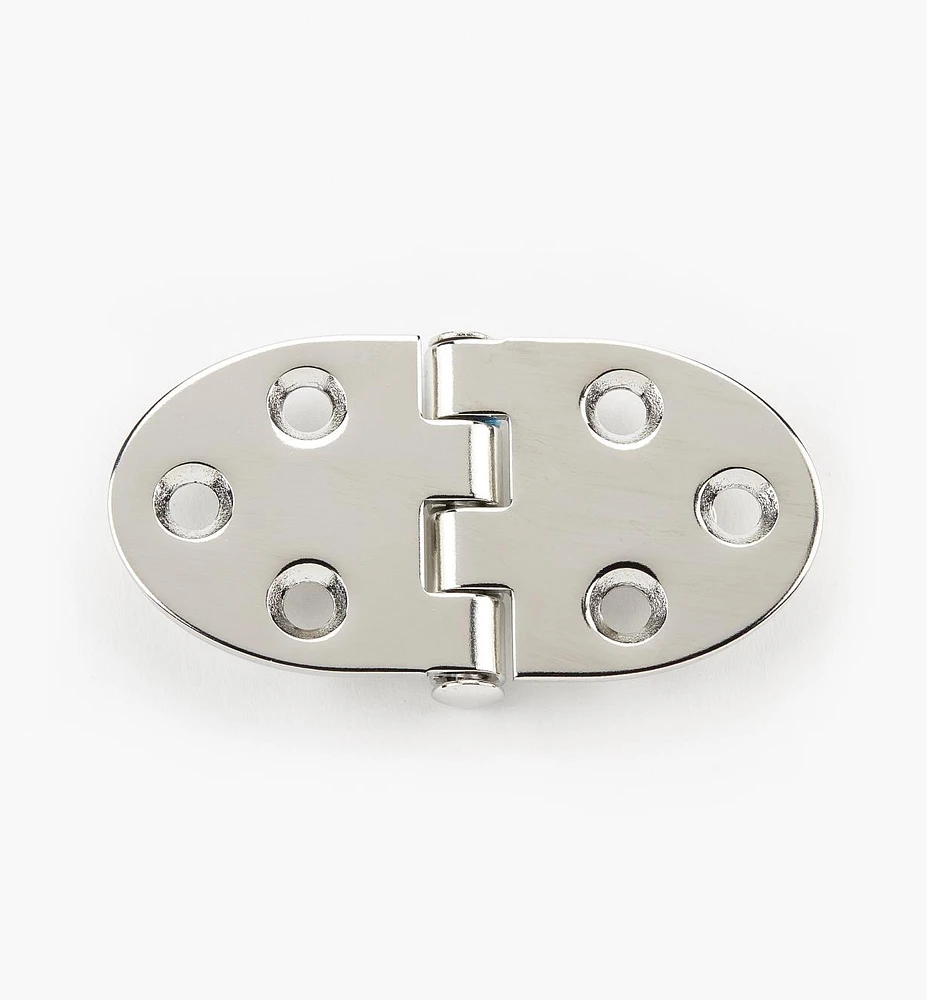 Recessed/Flushed Oval Stainless-Steel Hinges