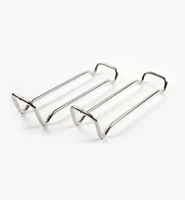 Stainless-Steel Andirons