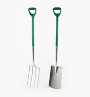 Stainless-Steel Spade & Fork Sets