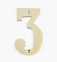 Standard Cast Brass House Numbers