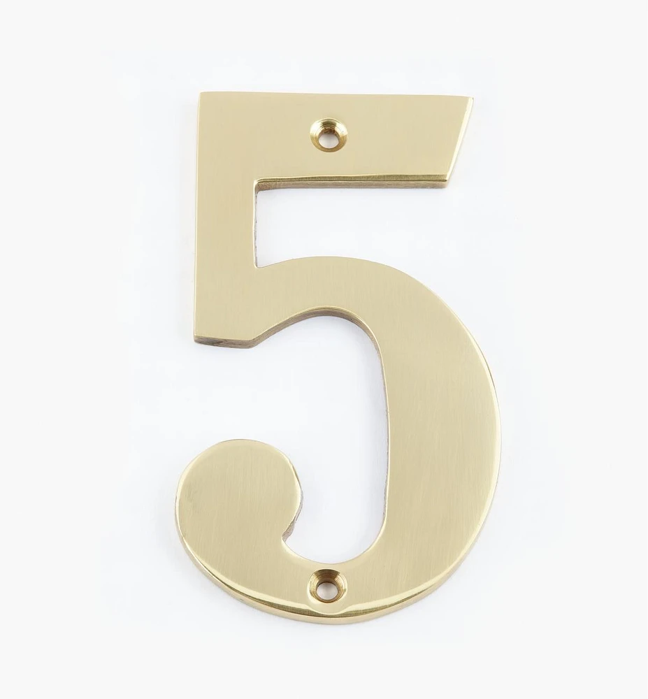 Standard Cast Brass House Numbers