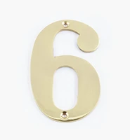 Standard Cast Brass House Numbers
