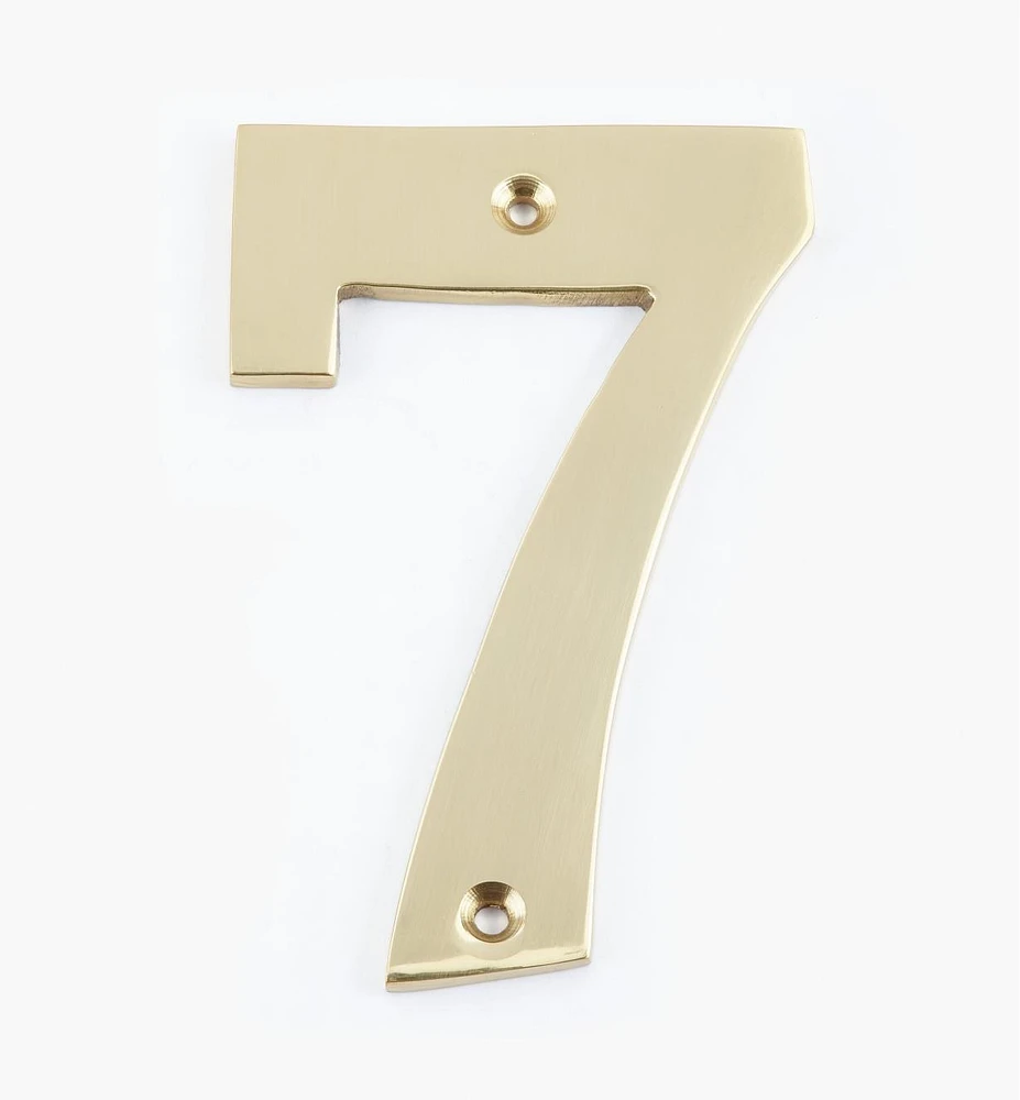 Standard Cast Brass House Numbers