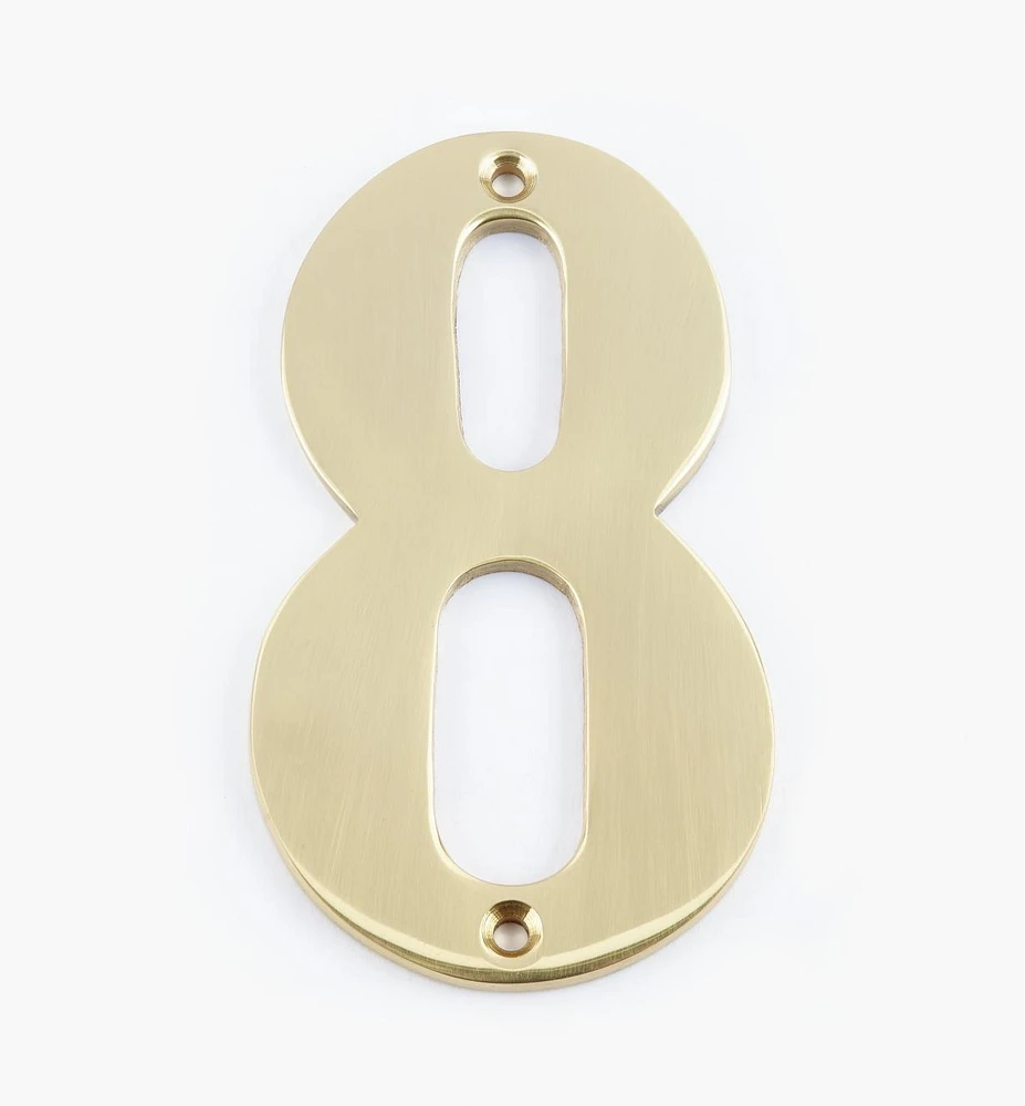 Standard Cast Brass House Numbers