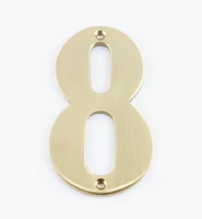 Standard Cast Brass House Numbers