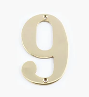 Standard Cast Brass House Numbers