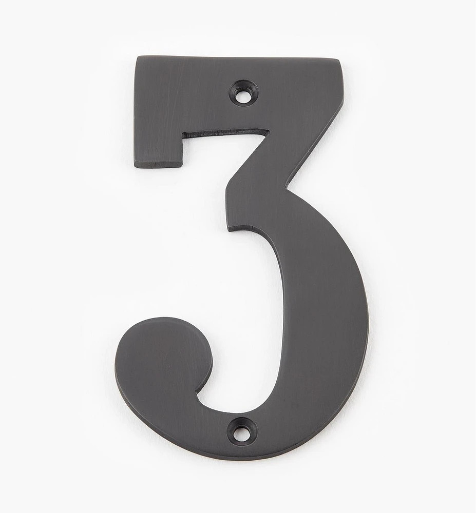 Standard Cast Brass House Numbers