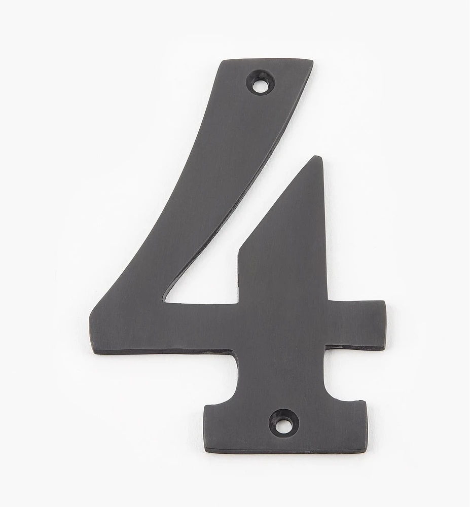 Standard Cast Brass House Numbers