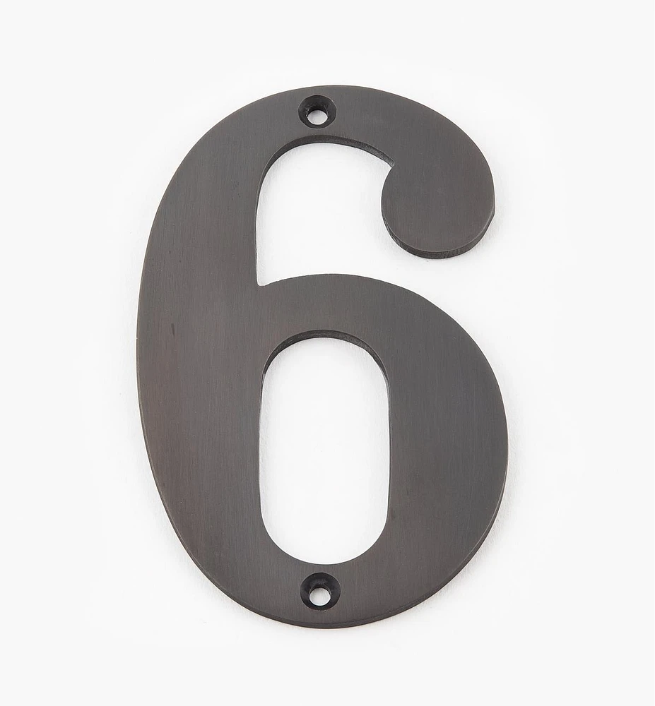 Standard Cast Brass House Numbers