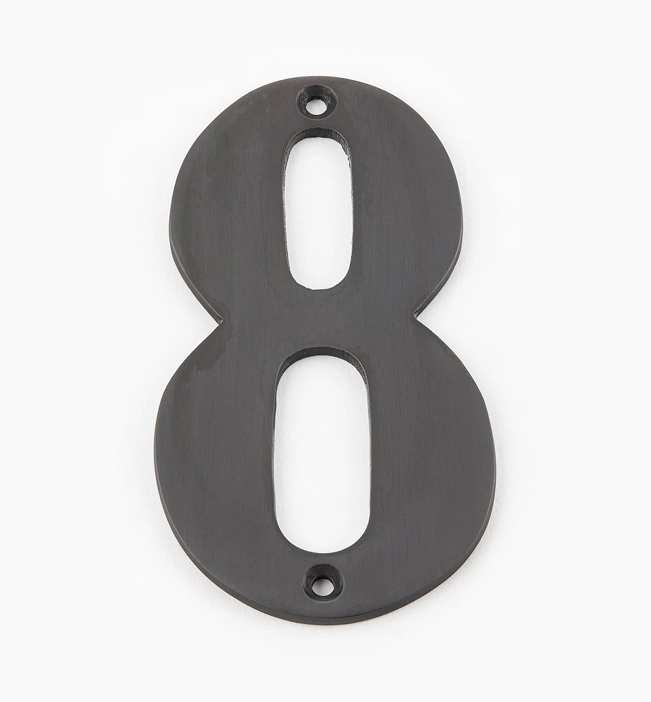 Standard Cast Brass House Numbers