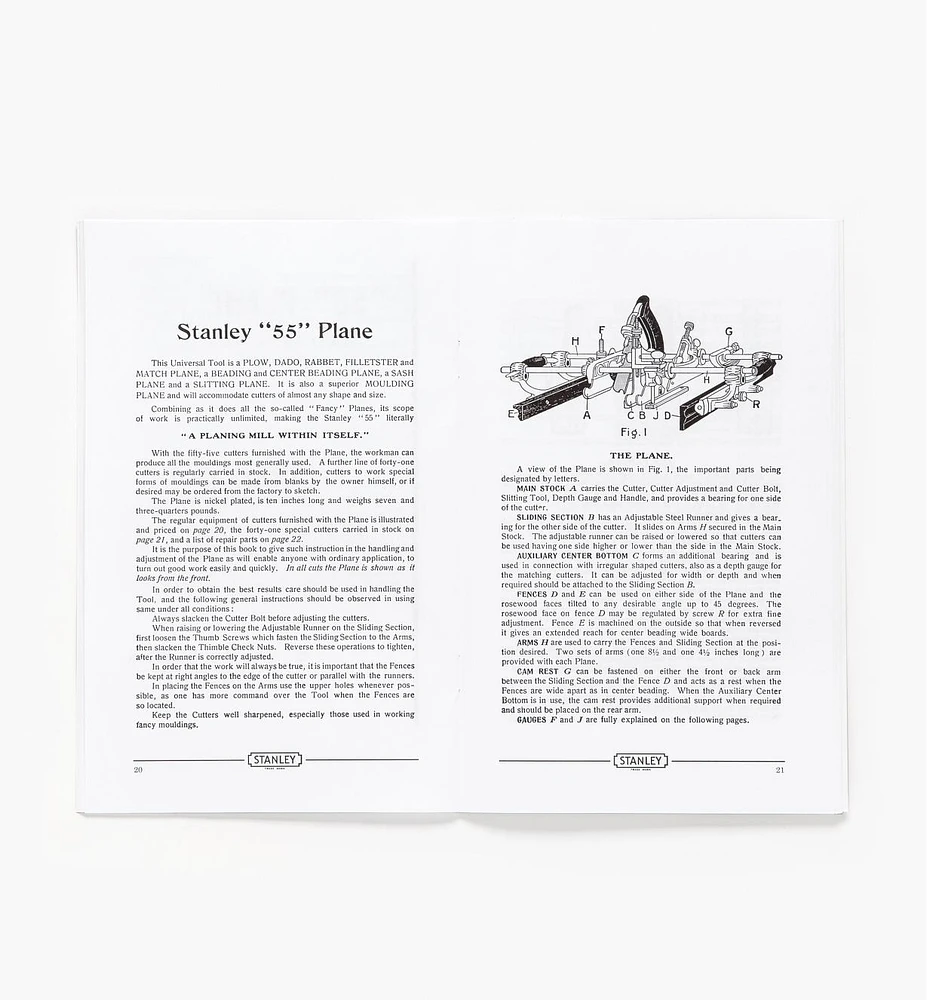 Stanley Combination Planes — The 45, the 50 & the 55